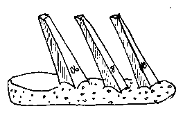 typical cone pack with 'boat' to catch melting cone